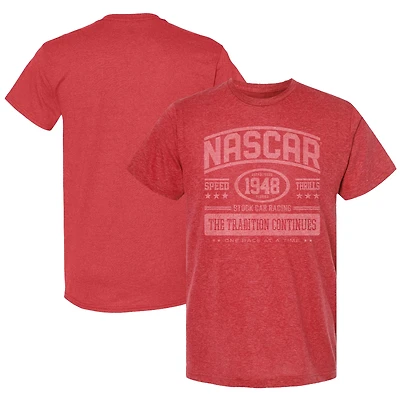 Men's Checkered Flag Sports Heather Red NASCAR Lifestyle T-Shirt