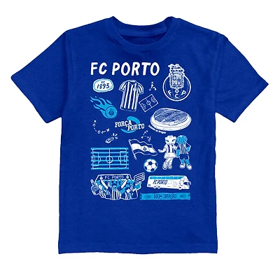 Toddler Vive La Fete  Blue FC Porto Impressions Artwork T-Shirt