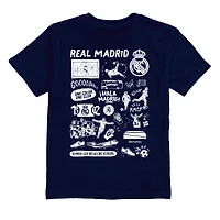 Toddler Vive La Fete  Navy Real Madrid Impressions Artwork T-Shirt