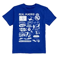 Toddler Vive La Fete  Blue Real Madrid Impressions Artwork T-Shirt