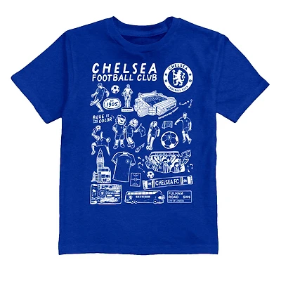 Toddler Vive La Fete  Blue Chelsea Impressions Artwork T-Shirt
