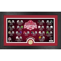 Highland Mint Ohio State Buckeyes College Football Playoff 2024 National Champions 12'' x 20'' Panoramic Schedule Bronze Coin Photo Mint