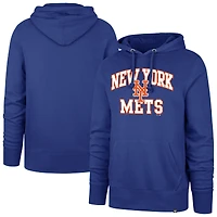 Men's '47  Royal New York Mets Big & Tall Velocity Fleece Pullover Hoodie