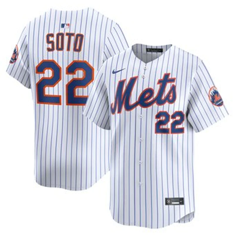 Men's Nike Juan Soto White New York Mets Home Limited Jersey