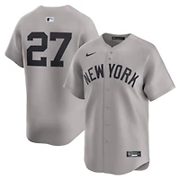 Men's Nike Giancarlo Stanton Gray New York Yankees Road Limited Player Jersey