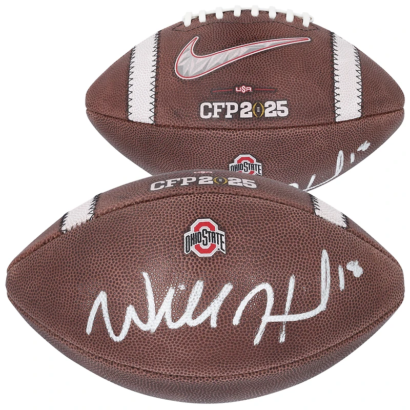 Will Howard Ohio State Buckeyes Autographed 2024 College Football Playoff National Champions Nike CFP Football