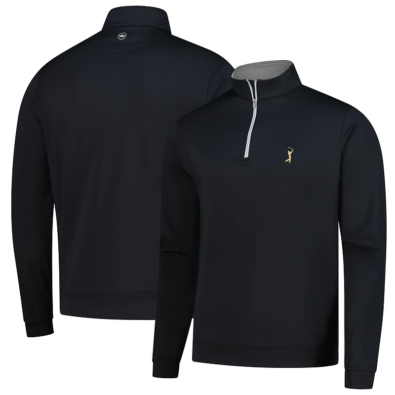 Men's Peter Millar  Black THE PLAYERS Goldman Perth Performance Quarter-Zip Pullover