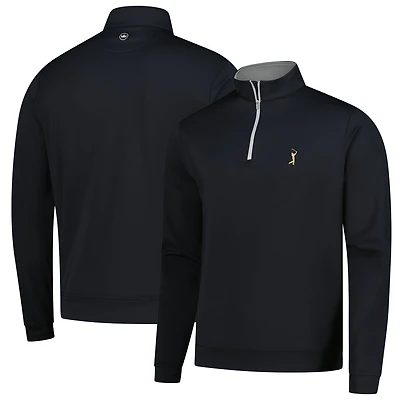 Men's Peter Millar  Black THE PLAYERS Goldman Perth Performance Quarter-Zip Pullover