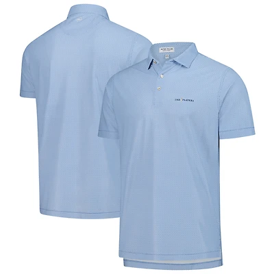 Men's Peter Millar  Blue THE PLAYERS Costa Geo Performance Mesh Polo