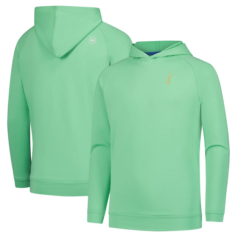 Youth Peter Millar  Green THE PLAYERS Goldman Pine Performance Raglan Pullover Hoodie