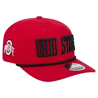 Men's New Era  Red Ohio State Buckeyes 9SEVENTY Stretch-Snap Adjustable Hat