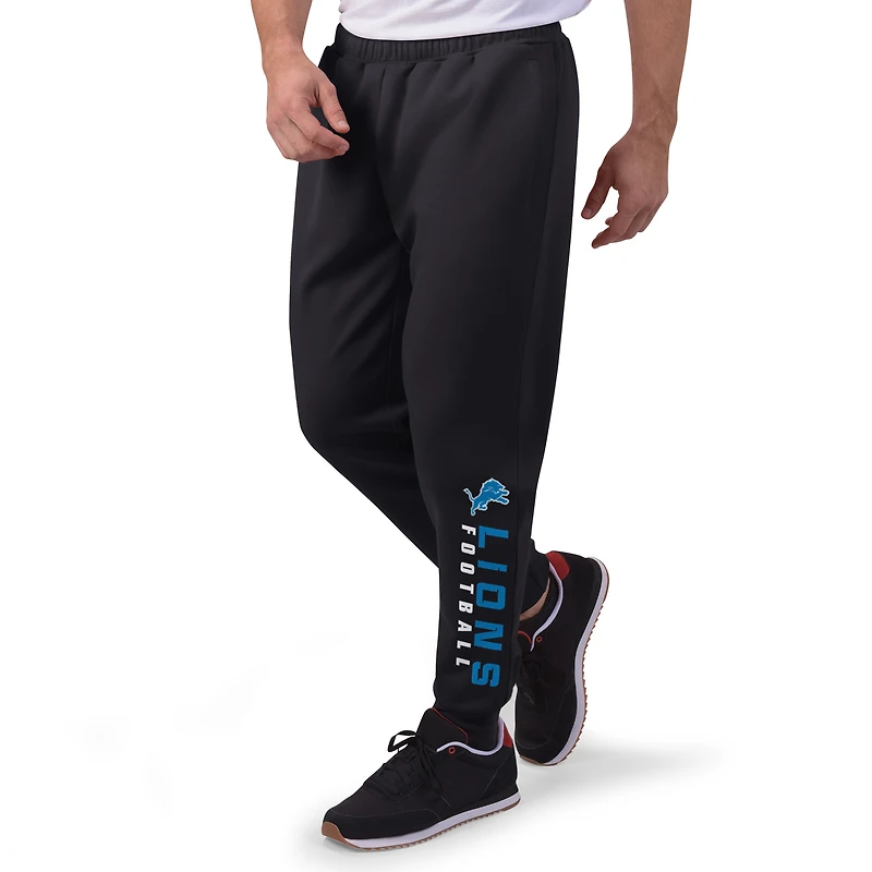 Men's MSX by Michael Strahan Black Detroit Lions Jogger Pants