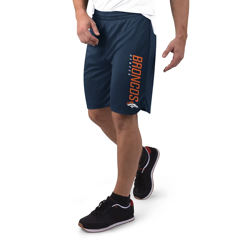 Men's MSX by Michael Strahan Navy Denver Broncos Mesh Shorts