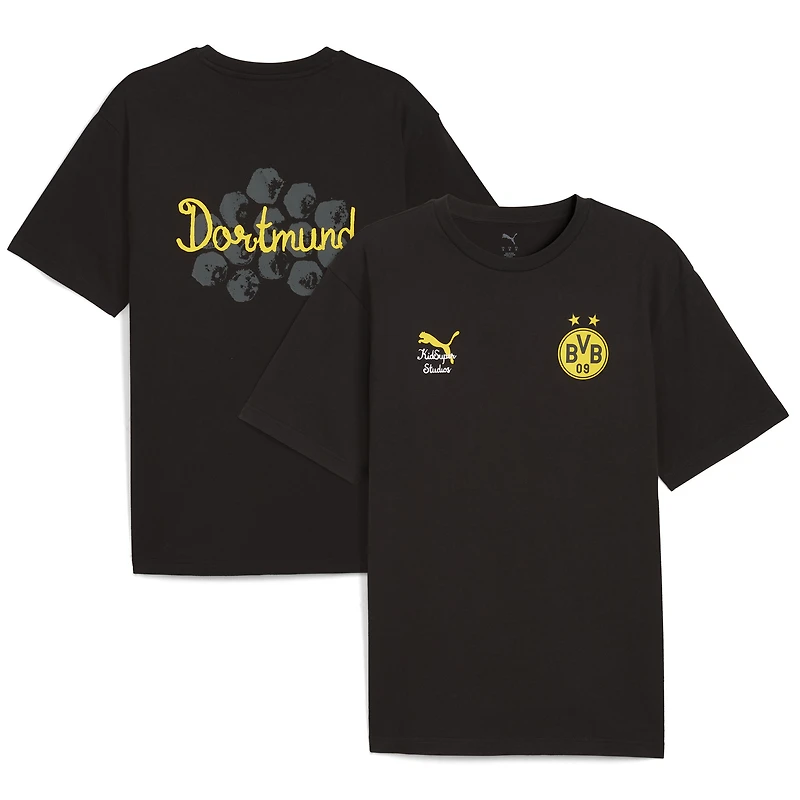 Men's Puma x KidSuper Black Borussia Dortmund 2025 FIFA Club World Cup Graphic T-Shirt