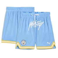 Men's Puma Light Blue Manchester City 2025 FIFA Club World Cup Hoops Reversible Shorts