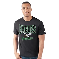 Men's Starter  Black Philadelphia Eagles Prime Time T-Shirt