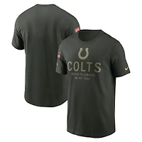 Men's Nike Forest Green Indianapolis Colts 2025 Salute to Service Sideline Primary Edge Dri-FIT T-Shirt