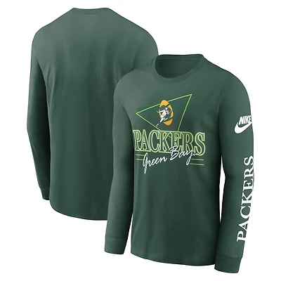 Men's Nike Green Green Bay Packers Rewind Long Sleeve T-Shirt