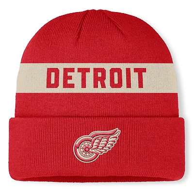 Men's Fanatics  Red Detroit Red Wings Centennial Cuffed Knit Hat