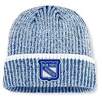 Men's Fanatics Blue/White New York Rangers Fundamental Haze Cuffed Knit Hat