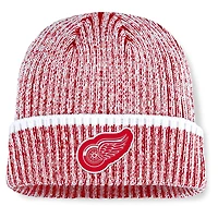 Men's Fanatics Red/White Detroit Red Wings Fundamental Haze Cuffed Knit Hat