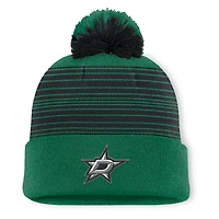 Men's Fanatics  Kelly Green Dallas Stars Fundamental Spirit Cuffed Pom Knit Hat