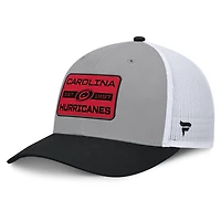 Men's Fanatics Gray/Black Carolina Hurricanes Fundamental Adapt Trucker Adjustable Hat