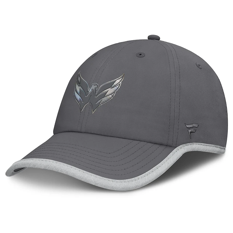 Women's Fanatics Charcoal Washington Capitals Fundamental Reflector Adjustable Hat