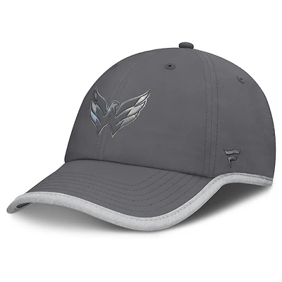 Women's Fanatics Charcoal Washington Capitals Fundamental Reflector Adjustable Hat