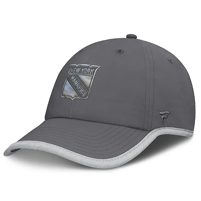 Women's Fanatics Charcoal New York Rangers Fundamental Reflector Adjustable Hat