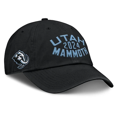 Men's Fanatics Black Utah Mammoth Fundamentals Archer Adjustable Hat