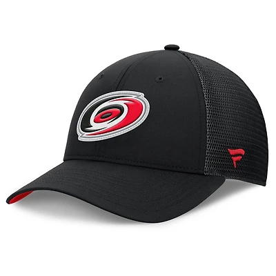 Men's Fanatics Black Carolina Hurricanes Authentic Pro Home Ice Trucker Adjustable Hat