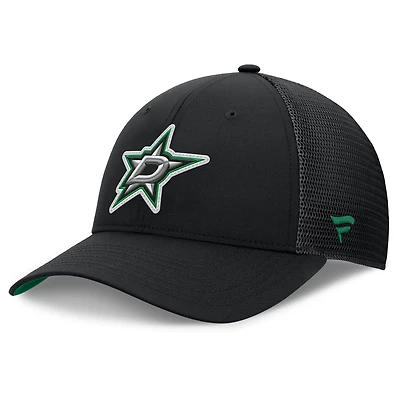 Men's Fanatics Black Dallas Stars Authentic Pro Home Ice Trucker Adjustable Hat