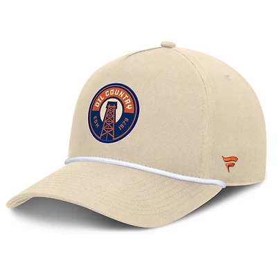 Men's Fanatics Cream Edmonton Oilers Authentic Pro Alt Jersey A-Frame Adjustable Hat