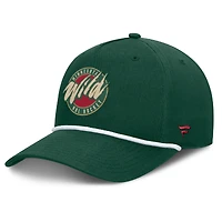 Men's Fanatics  Green Minnesota Wild 25th Anniversary Alternate Authentic Pro A-Frame Adjustable Hat