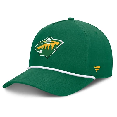 Men's Fanatics  Kelly Green Minnesota Wild  Alternate Authentic Pro A-Frame Adjustable Hat