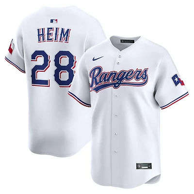 Men's Nike Jonah Heim White Texas Rangers Home Limited Player Jersey