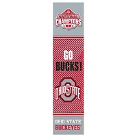 Ohio State Buckeyes College Football Playoff 2024 National Champions 47" Porch Leaner Sign