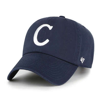 Men's '47  Navy Montreal Canadiens Core Vintage Logo Clean Up Adjustable Hat