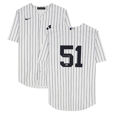 Bernie Williams New York Yankees Autographed White Nike Replica Jersey