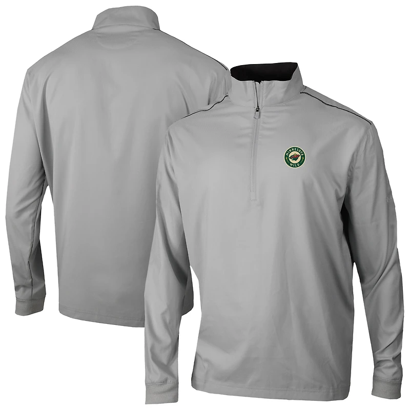 Men's Columbia Gray Minnesota Wild Omni-Wick Bogey's Paradise Pullover Top