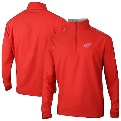 Men's Columbia Red Detroit Red Wings Omni-Wick Bogey's Paradise Pullover Top