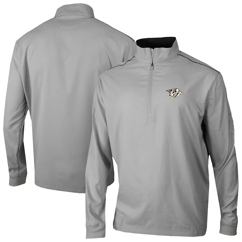 Men's Columbia Gray Nashville Predators Omni-Wick Bogey's Paradise Pullover Top