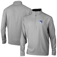 Men's Columbia Gray New York Rangers Omni-Wick Bogey's Paradise Pullover Top