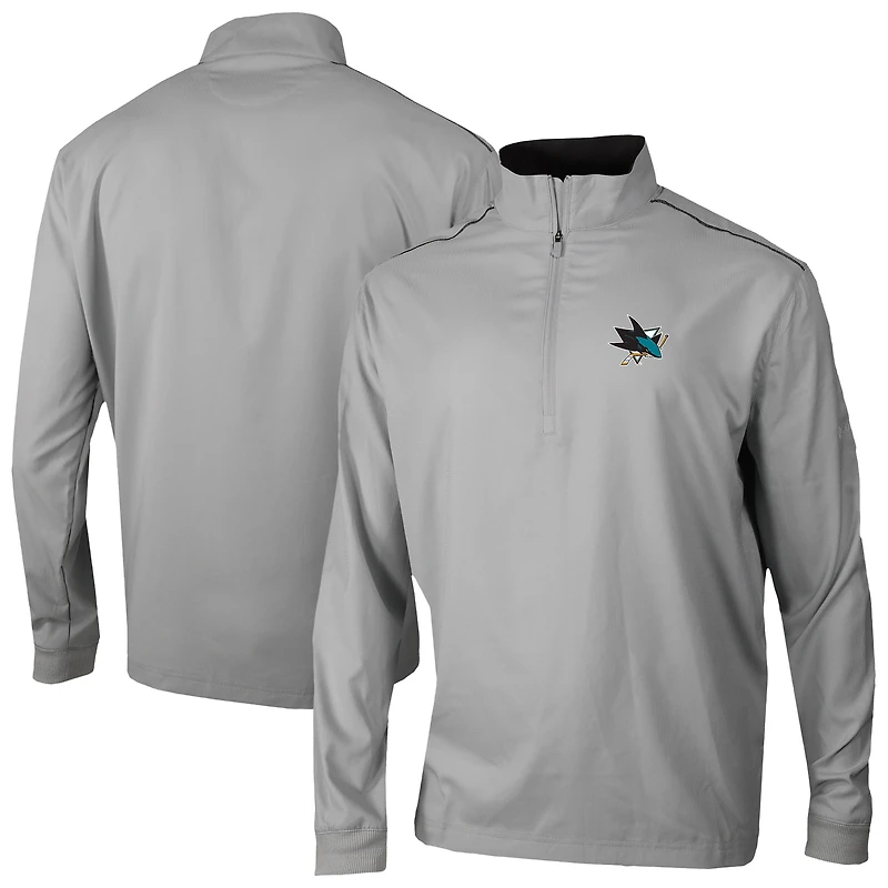 Men's Columbia Gray San Jose Sharks Omni-Wick Bogey's Paradise Pullover Top
