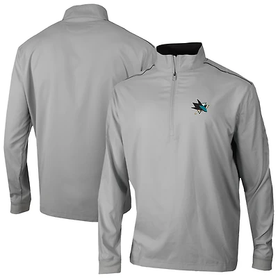 Men's Columbia Gray San Jose Sharks Omni-Wick Bogey's Paradise Pullover Top