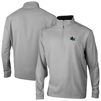 Men's Columbia Gray San Jose Sharks Omni-Wick Bogey's Paradise Pullover Top