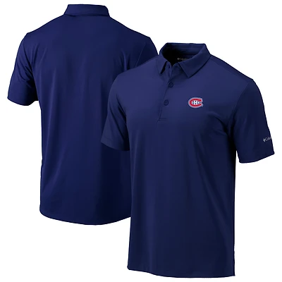 Men's Columbia Navy Montreal Canadiens Drive Omni-Wick Polo