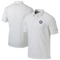 Men's Columbia  White Winnipeg Jets Drive Omni-Wick Polo