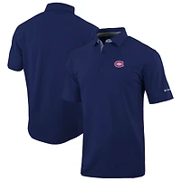 Men's Columbia  Navy Montreal Canadiens Even Lie Omni-Wick Polo